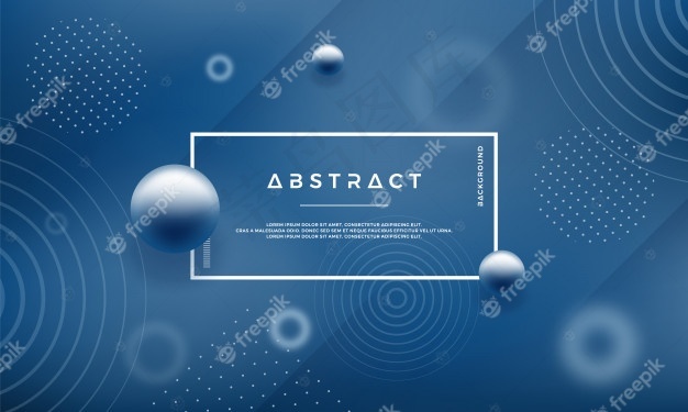 背景采用抽象孟菲斯风格，蓝色设计
