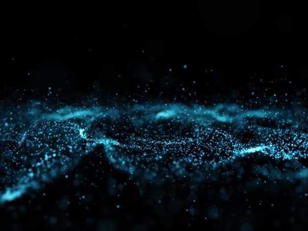 三维抽象流动粒子背景