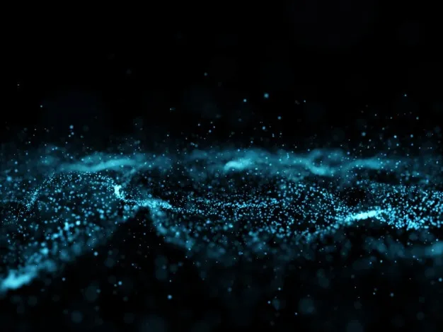 三维抽象流动粒子背景