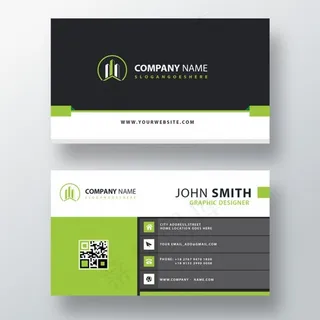 绿色名片模板