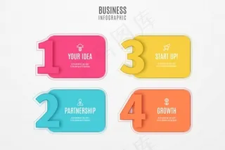 带数字的商业信息图设计