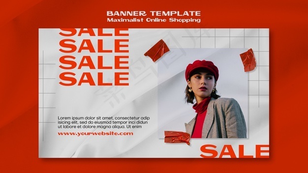 Maximister网上购物横幅banner模板psd模版下载