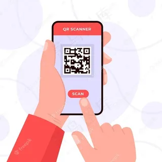 智能手机扫描二维码概念