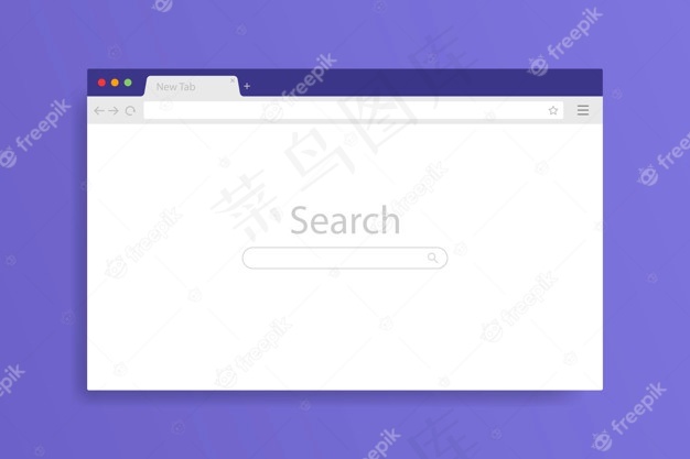 浏览器窗口在pc上打开。浏览器窗口空模板样机设置网页。eps,ai矢量模版下载
