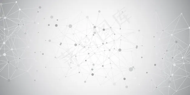连接线和点设计的几何横幅bannereps,ai矢量模版下载