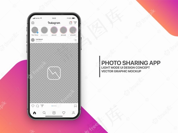 社交媒体模拟用户界面ux模板布局eps,ai矢量模版下载