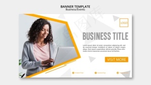 抽象业务横幅banner模板设计