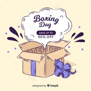 手绘开放式礼物背景