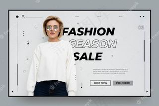 时装销售登录页模板