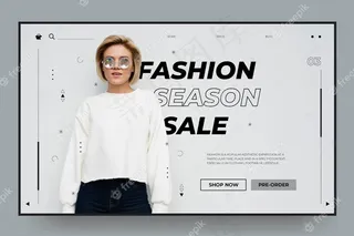 时装销售登录页模板