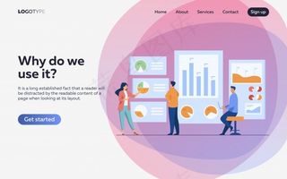 办公人员分析和研究业务数据