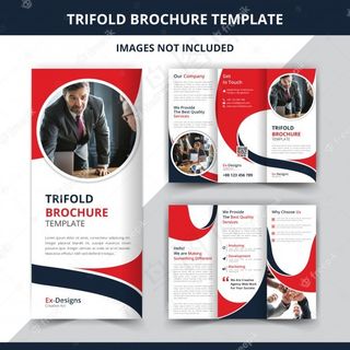 企业三折页宣传册设计模板