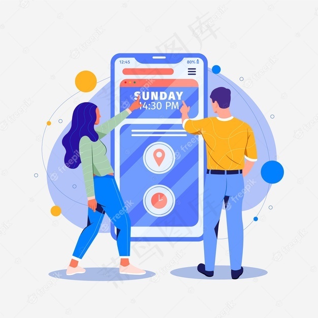 预约预约移动界面概念