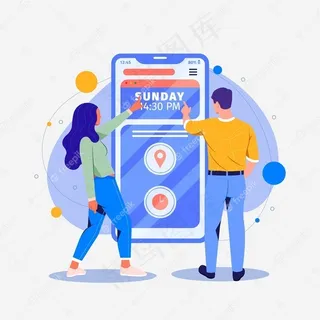 预约预约移动界面概念