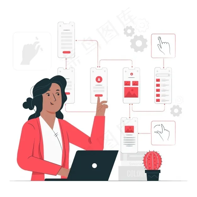 交互设计概念说明eps,ai矢量模版下载