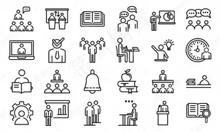 课堂图标设置，大纲样式