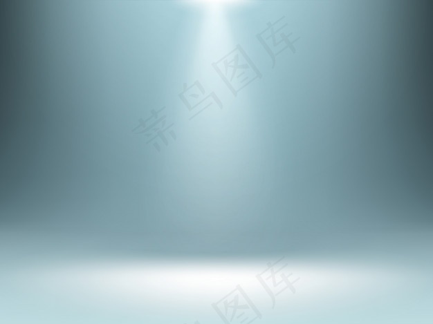 灰色渐变背景，聚光灯照明