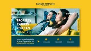 房地产概念横幅banner设计