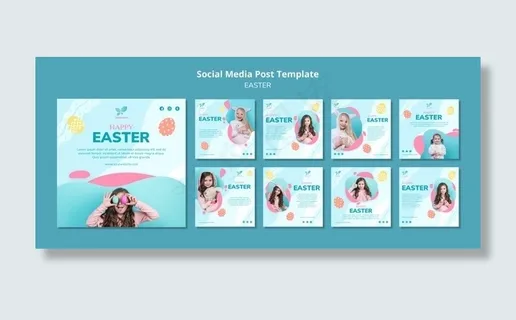 快乐女孩儿社交媒体帖子模板