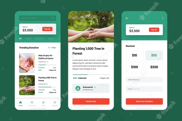 慈善应用收集模板eps,ai矢量模版下载