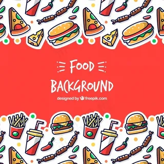 不同快餐的背景