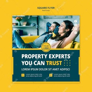 房地产概念广场宣传单,DM传单风格