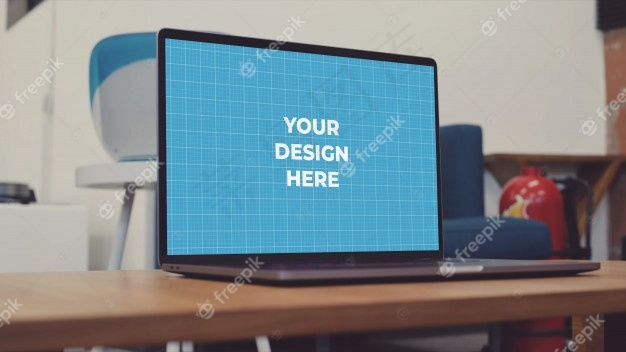 桌上的笔记本psd模版下载