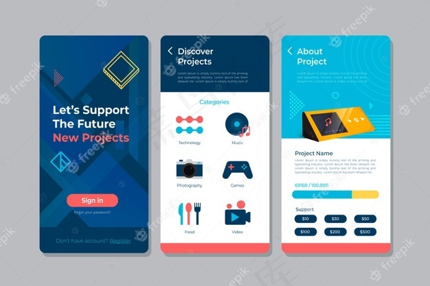 众筹应用界面模板