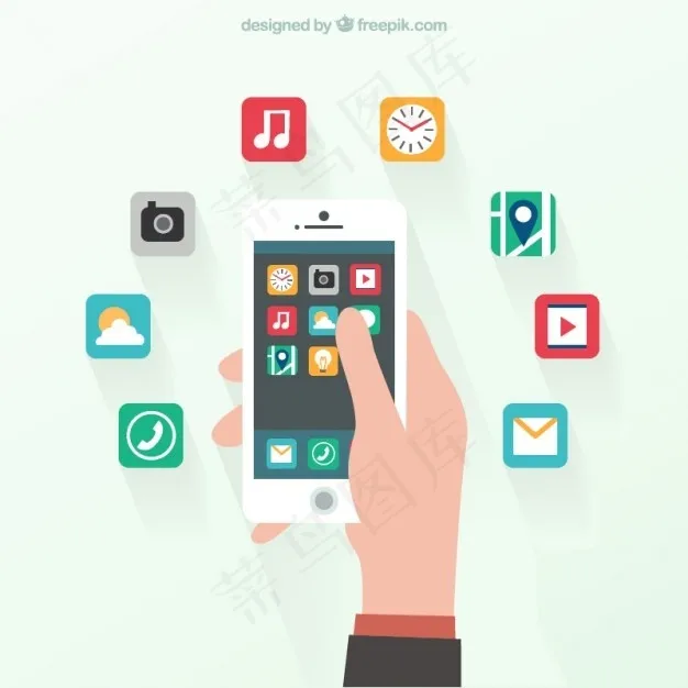 平板设计智能手机eps,ai矢量模版下载