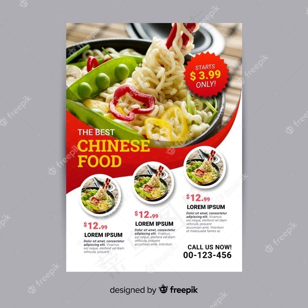 中餐宣传单,DM传单模板eps,ai矢量模版下载