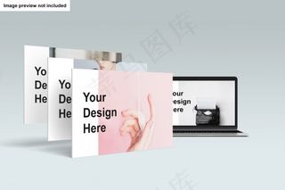 笔记本电脑屏幕模型样机