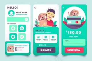 慈善应用程序屏幕