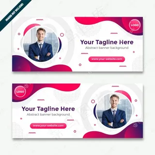 采用现代设计的卷帘式横幅banner