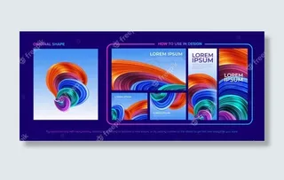 抽象形状和设计包