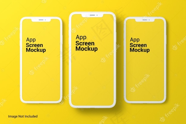 应用程序屏幕模型样机