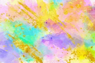 金箔水彩画背景