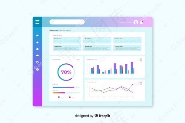仪表板用户面板模板eps,ai矢量模版下载