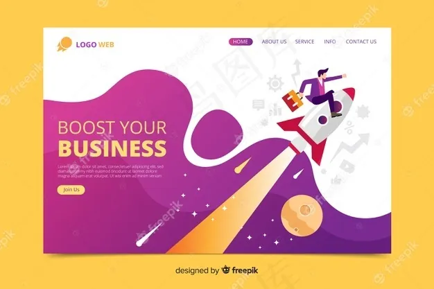 登录页web模板eps,ai矢量模版下载