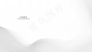 抽象优雅的背景与流畅的线条波浪