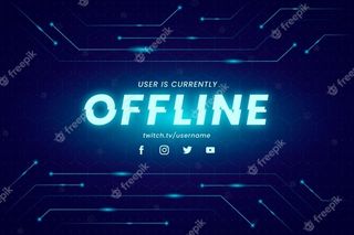 gammer风格的离线twitch横幅banner