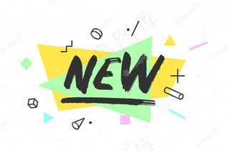 新的几何风格横幅banner