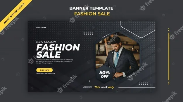 现代简单网页横幅banner模板psd模版下载