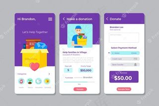 慈善应用界面模板