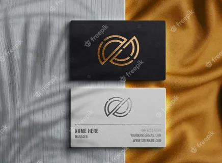 豪华标志模型样机名片