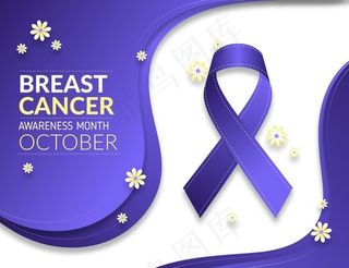 乳腺癌宣传月横幅banner