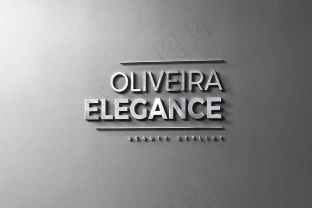 标志模型样机三维现代墙