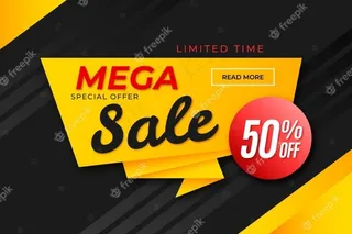 折纸风格的销售横幅banner