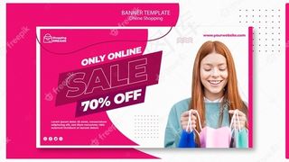 网上购物横幅banner