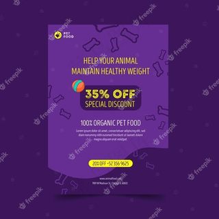 动物食品宣传单,DM传单五