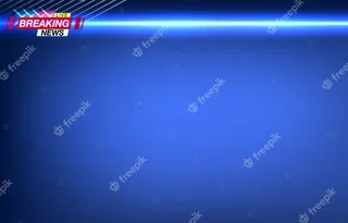 横幅banner突发新闻、重要新闻、头条以警灯形式闪烁。图像。